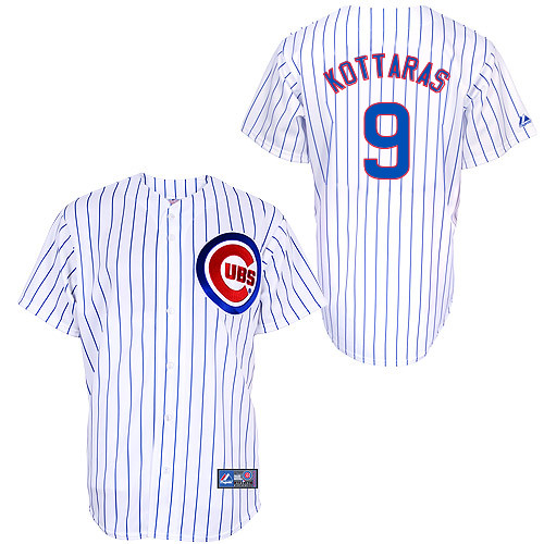 George Kottaras #9 mlb Jersey-Chicago Cubs Women's Authentic Home White Cool Base Baseball Jersey